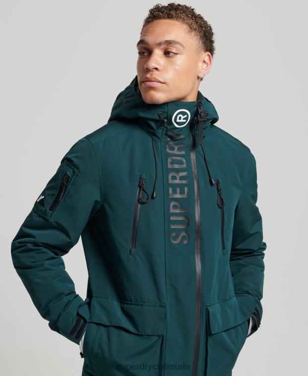 hombres Superdry verde chaqueta cortavientos ultimate sd 2R68Z1152