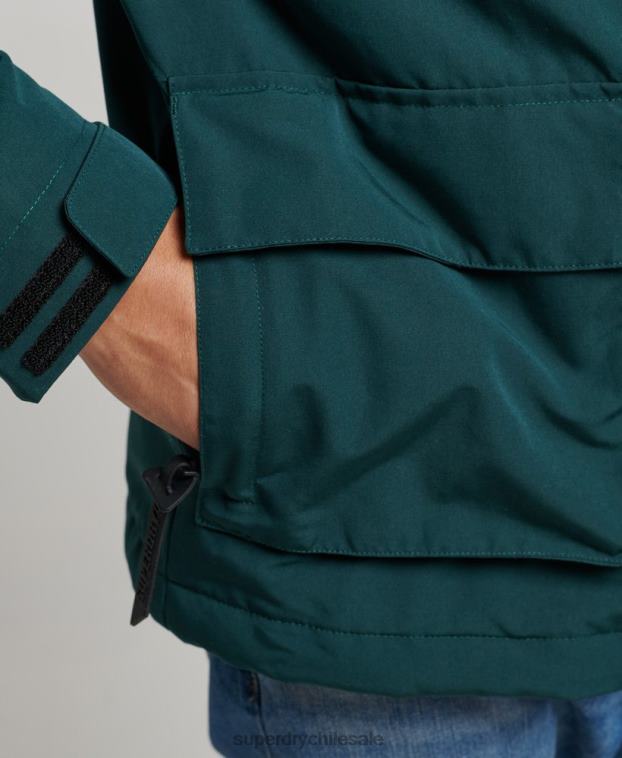 hombres Superdry verde chaqueta cortavientos ultimate sd 2R68Z1152