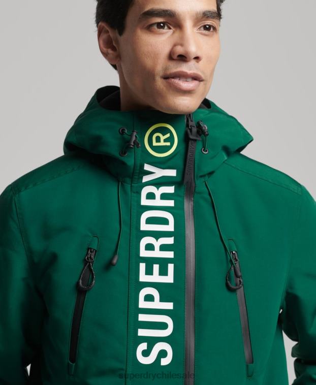 hombres Superdry verde chaqueta cortavientos ultimate sd 2R68Z930