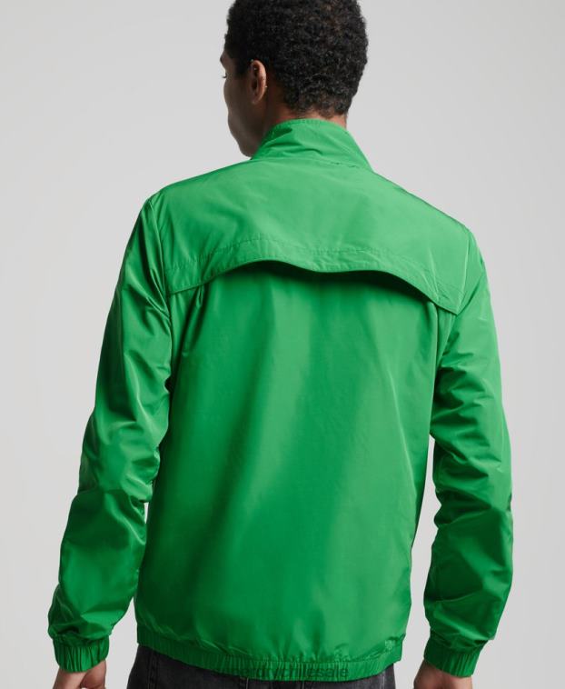 hombres Superdry verde chaqueta de chándal 2R68Z4616