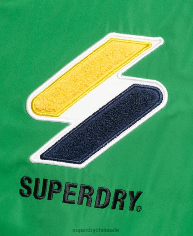 hombres Superdry verde chaqueta de chándal 2R68Z4616