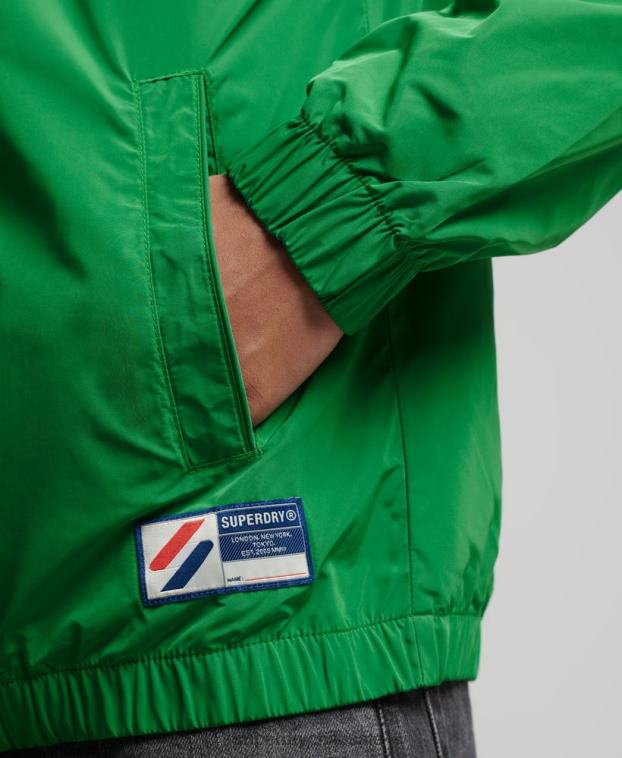 hombres Superdry verde chaqueta de chándal 2R68Z4616