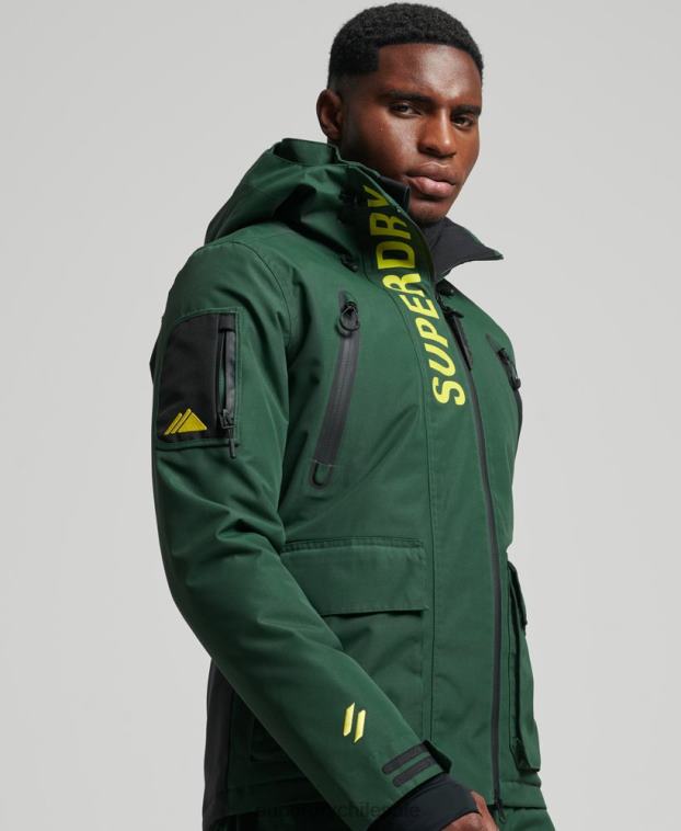 hombres Superdry verde chaqueta de rescate definitiva 2R68Z1379