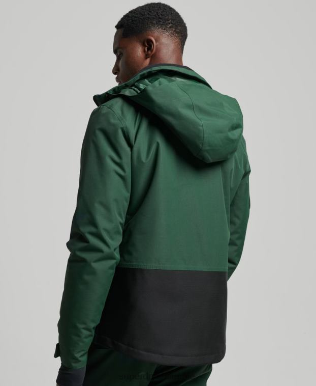 hombres Superdry verde chaqueta de rescate definitiva 2R68Z1379