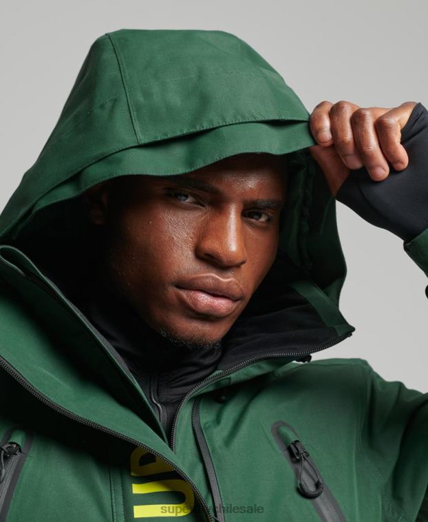 hombres Superdry verde chaqueta de rescate definitiva 2R68Z1379