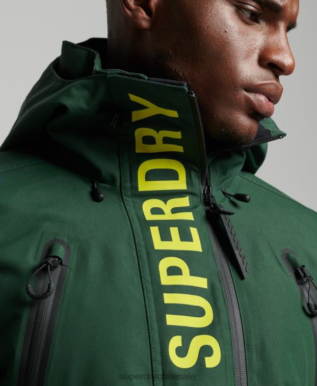 hombres Superdry verde chaqueta de rescate definitiva 2R68Z1379