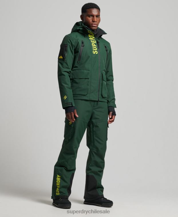 hombres Superdry verde chaqueta de rescate definitiva 2R68Z1379