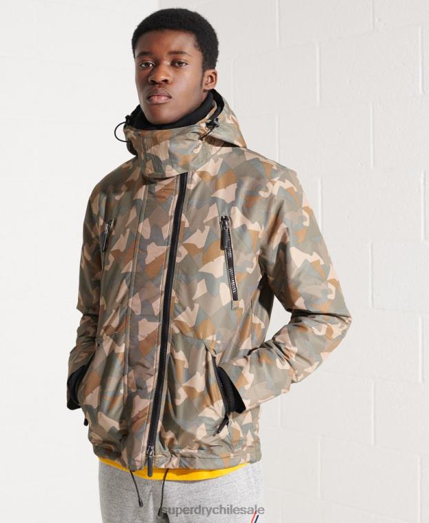 hombres Superdry verde chaqueta de yate sd-wind 2R68Z4669