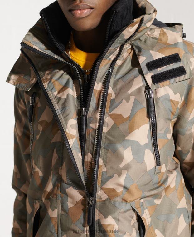 hombres Superdry verde chaqueta de yate sd-wind 2R68Z4669