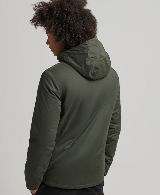 hombres Superdry verde cortavientos ultimate microfibra sd 2R68Z1094