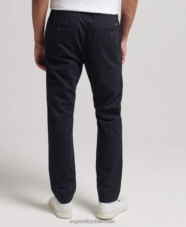 hombres Superdry Armada pantalones chinos slim de oficial 2R68Z6467
