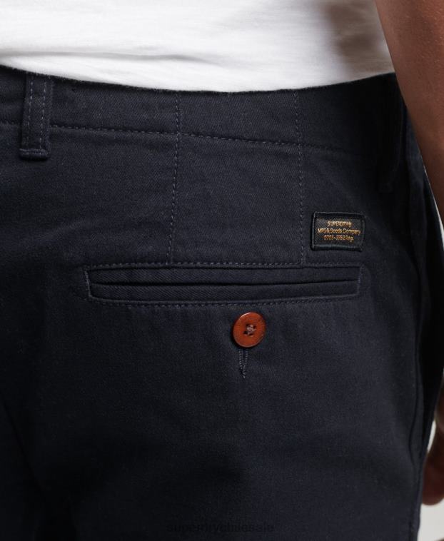 hombres Superdry Armada pantalones chinos slim de oficial 2R68Z6467