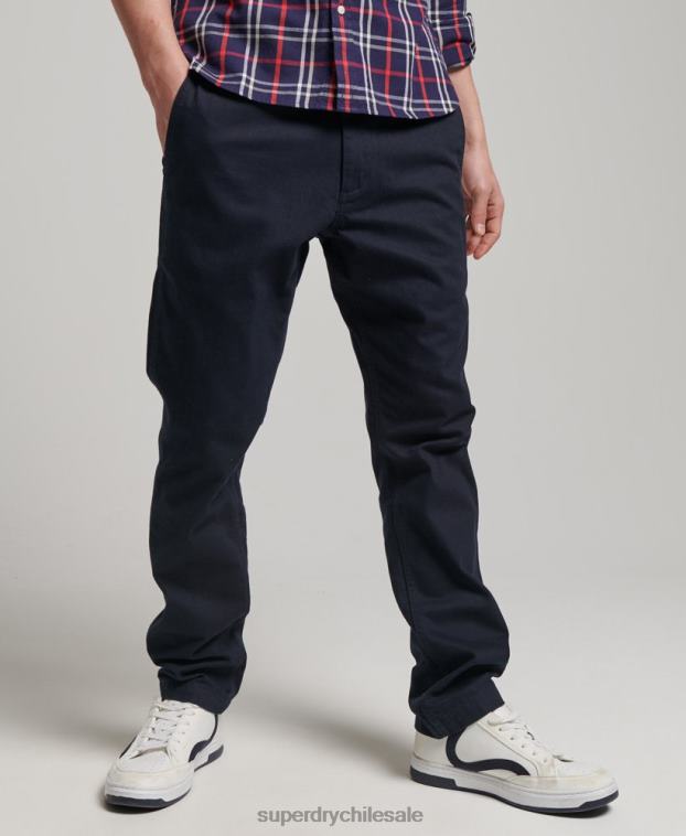 hombres Superdry Armada pantalones chinos slim oficiales 2R68Z6487