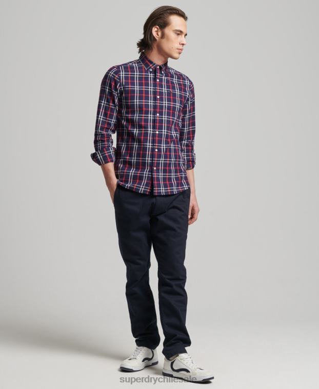 hombres Superdry Armada pantalones chinos slim oficiales 2R68Z6487