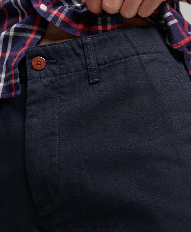 hombres Superdry Armada pantalones chinos slim oficiales 2R68Z6487