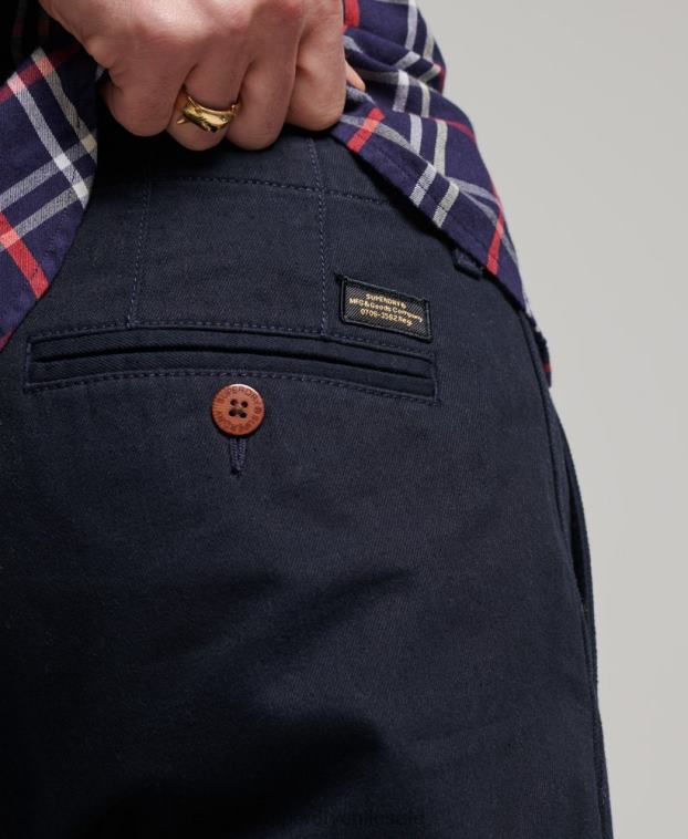 hombres Superdry Armada pantalones chinos slim oficiales 2R68Z6487