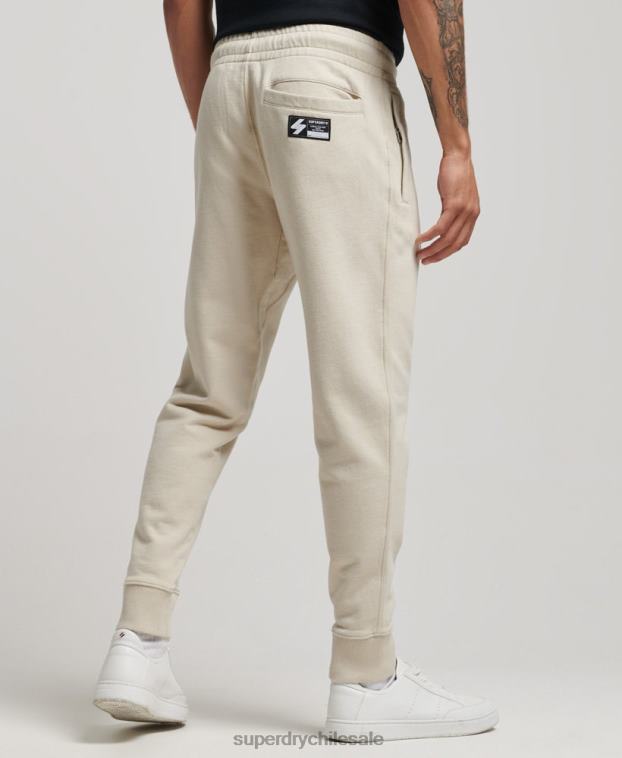 hombres Superdry beige joggers Code con micrologo 2R68Z6366