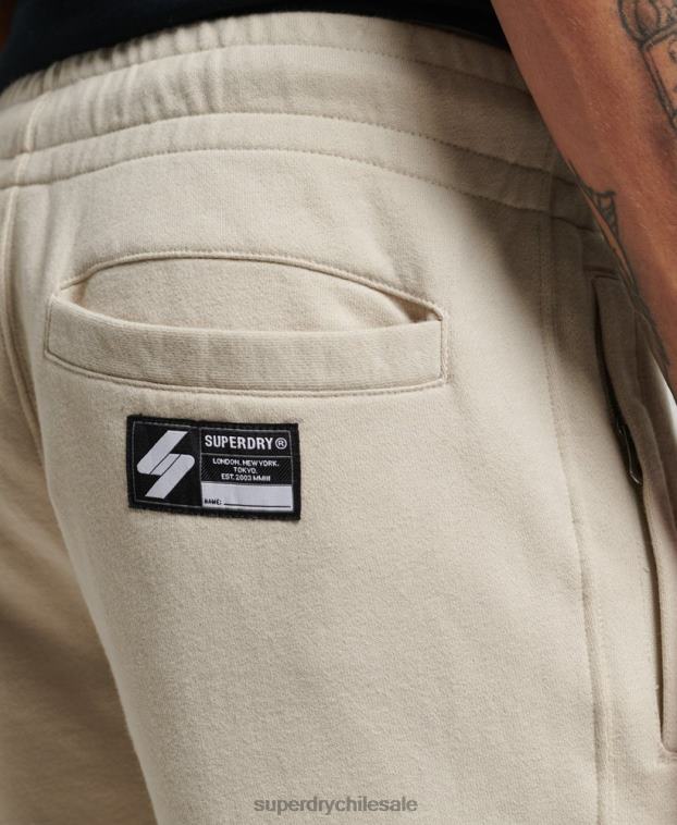hombres Superdry beige joggers Code con micrologo 2R68Z6366