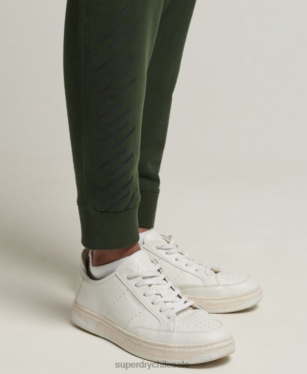 hombres Superdry caqui joggers deportivos code core 2R68Z6417