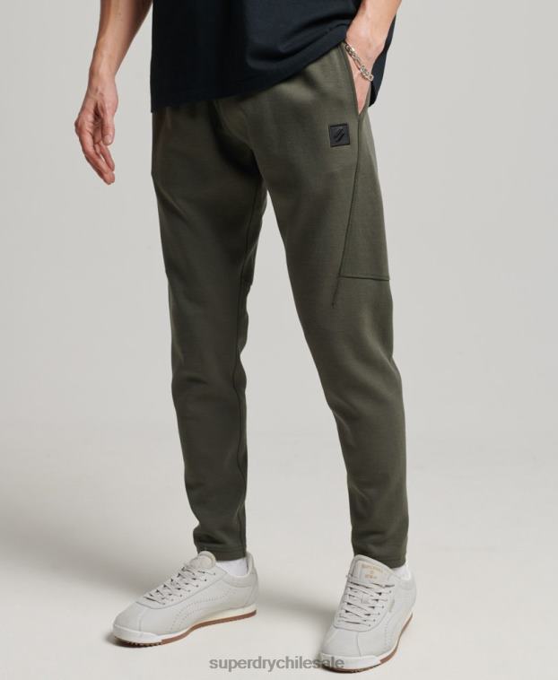 hombres Superdry caqui joggers tapered 2R68Z6389