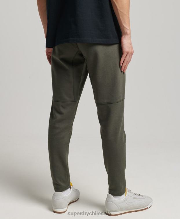 hombres Superdry caqui joggers tapered 2R68Z6389