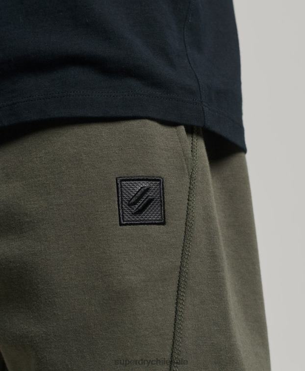 hombres Superdry caqui joggers tapered 2R68Z6389