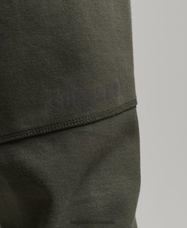 hombres Superdry caqui joggers tapered 2R68Z6389