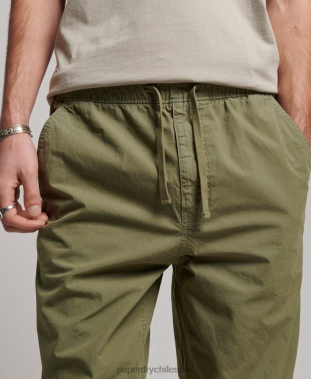 hombres Superdry caqui joggers tejidos 2R68Z8