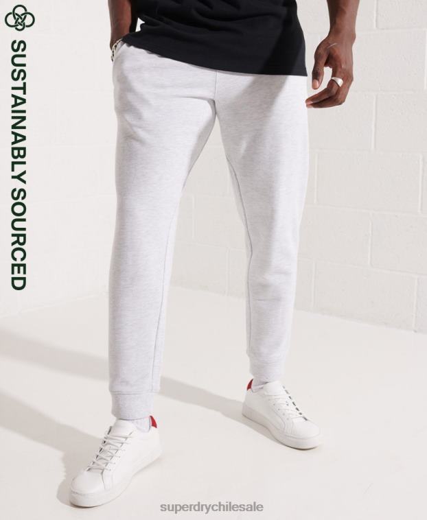 hombres Superdry gris claro Joggers Code Essential de algodón orgánico 2R68Z6407