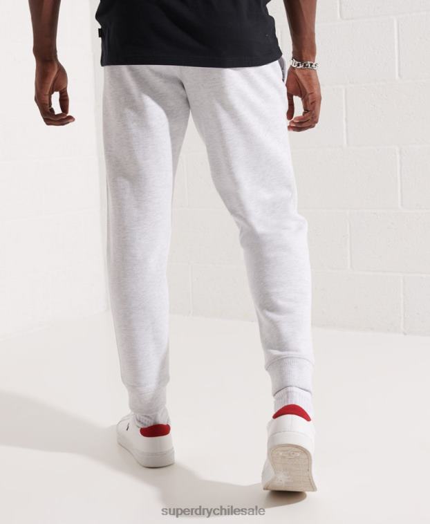 hombres Superdry gris claro Joggers Code Essential de algodón orgánico 2R68Z6407