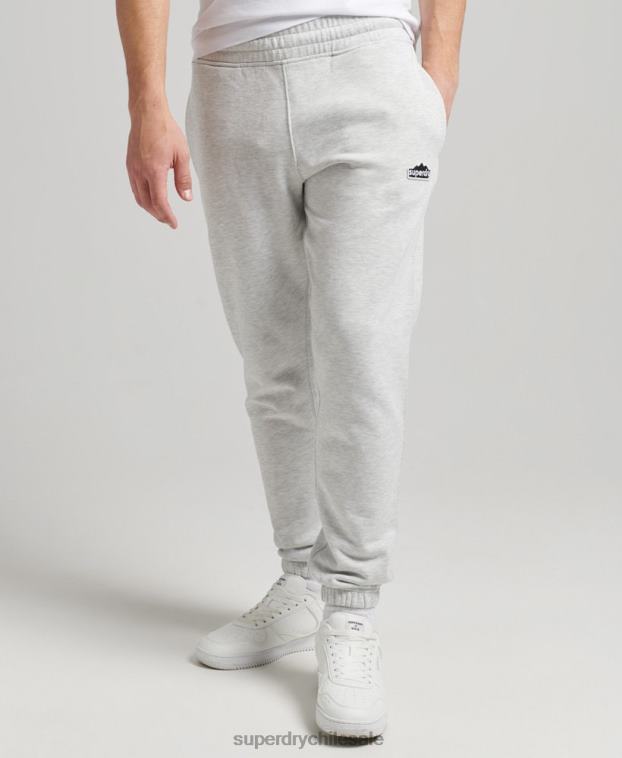 hombres Superdry gris claro joggers de terreno vintage de los años 90 2R68Z6373