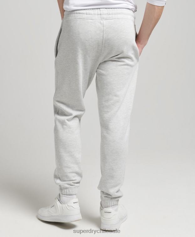 hombres Superdry gris claro joggers de terreno vintage de los años 90 2R68Z6373
