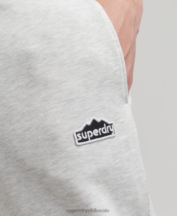 hombres Superdry gris claro joggers de terreno vintage de los años 90 2R68Z6373
