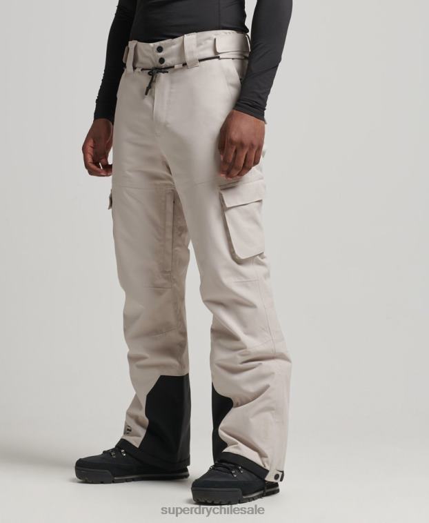 hombres Superdry gris claro pantalones de rescate de esquí ultimate 2R68Z1371