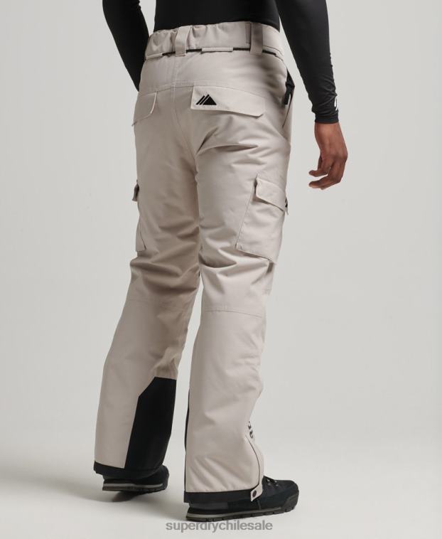 hombres Superdry gris claro pantalones de rescate de esquí ultimate 2R68Z1371