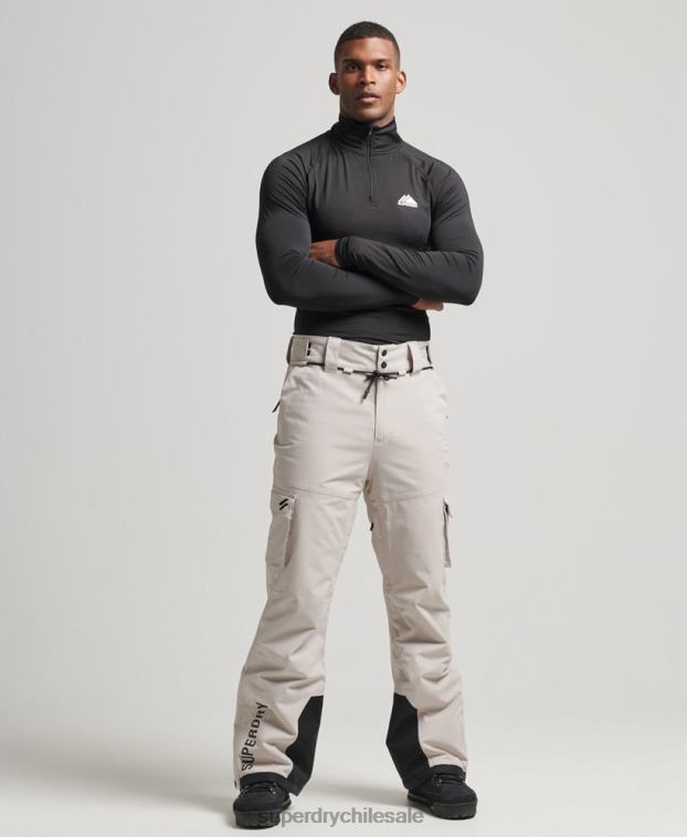 hombres Superdry gris claro pantalones de rescate de esquí ultimate 2R68Z1371