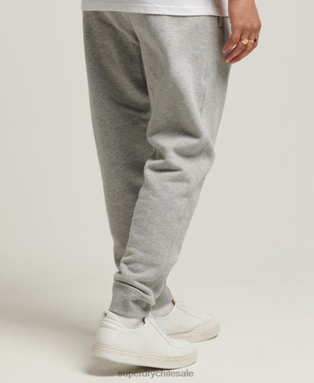 hombres Superdry gris joggers con apliques 2R68Z6369