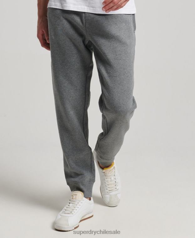 hombres Superdry gris joggers con logo bordado 2R68Z6483