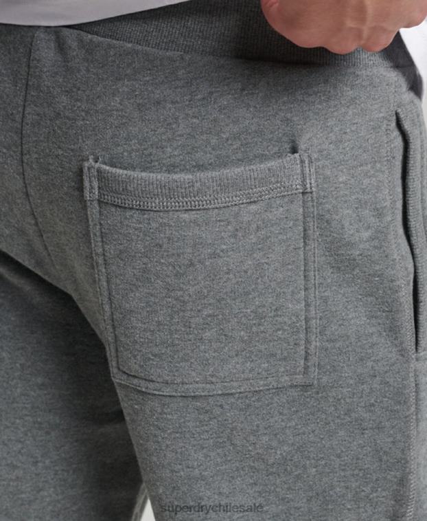 hombres Superdry gris joggers con logo bordado 2R68Z6483