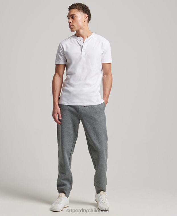 hombres Superdry gris joggers con logo bordado 2R68Z6483