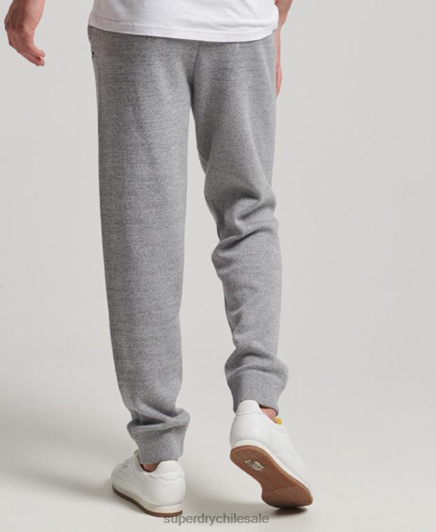 hombres Superdry gris joggers de algodón orgánico studios essential 2R68Z6408
