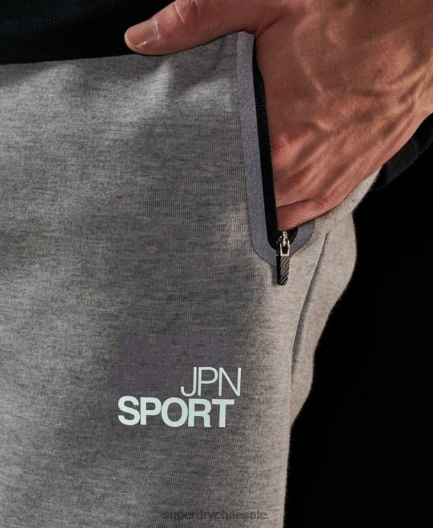 hombres Superdry gris joggers gymtech 2R68Z1410