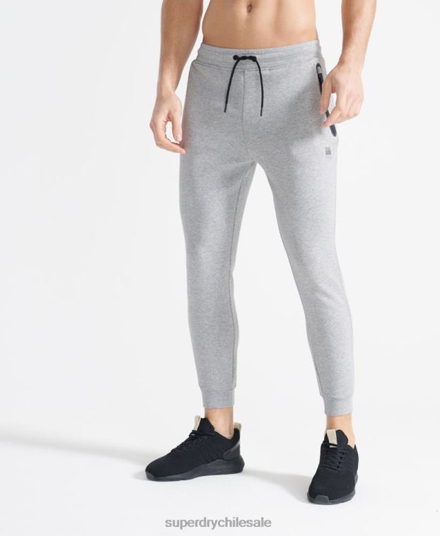 hombres Superdry gris joggers gymtech de entrenamiento 2R68Z5405