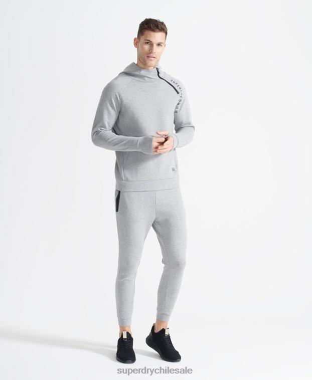 hombres Superdry gris joggers gymtech de entrenamiento 2R68Z5405