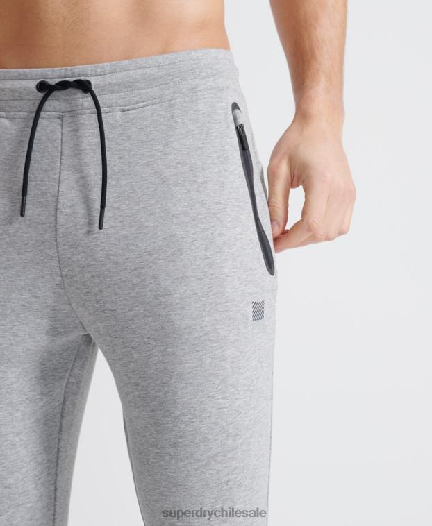 hombres Superdry gris joggers gymtech de entrenamiento 2R68Z5405