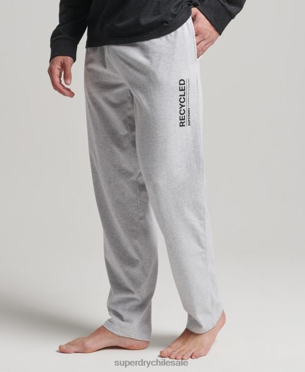 hombres Superdry gris pantalones de dormir reciclados 2R68Z1608