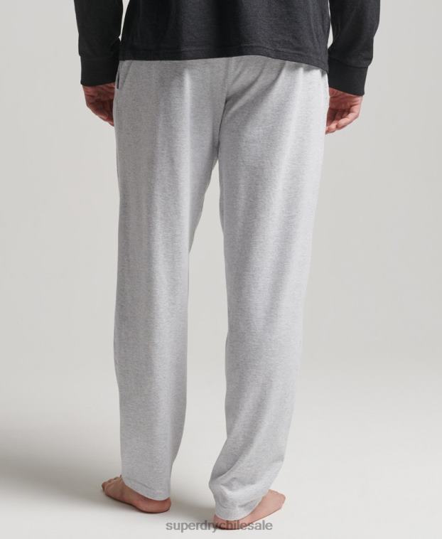 hombres Superdry gris pantalones de dormir reciclados 2R68Z1608