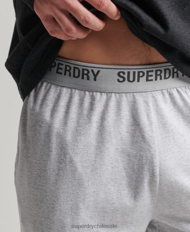 hombres Superdry gris pantalones de dormir reciclados 2R68Z1608