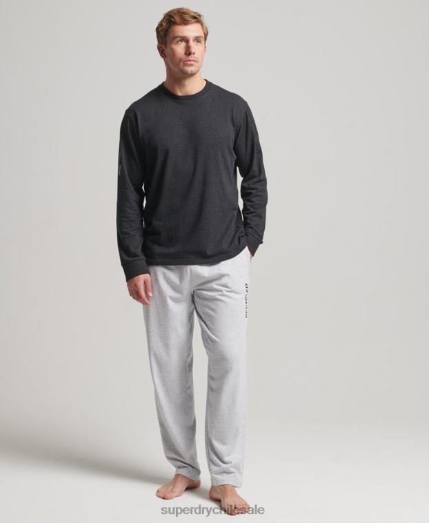 hombres Superdry gris pantalones de dormir reciclados 2R68Z1608