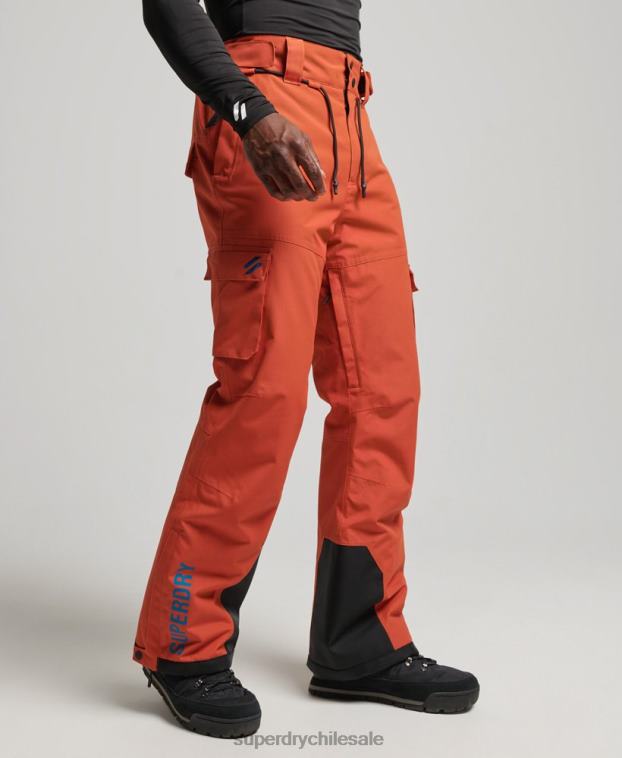 hombres Superdry naranja pantalones de rescate de esquí ultimate 2R68Z1378